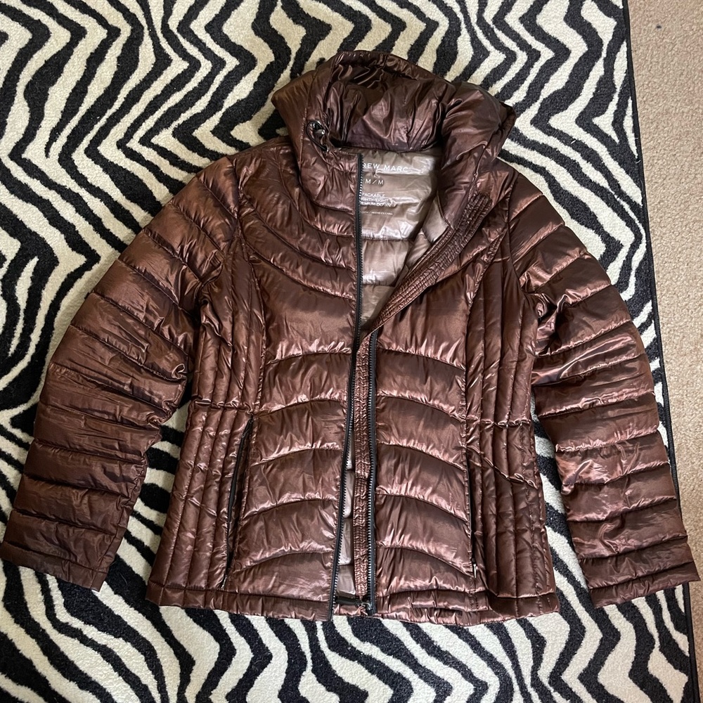 Andrew Marc Down Packable Lightweight Jacket